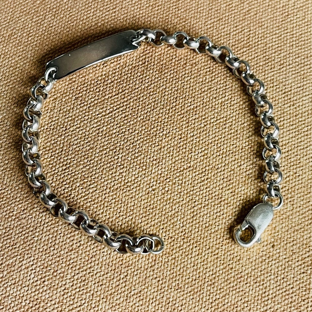 925 Sterling Silver Plate Bracelet